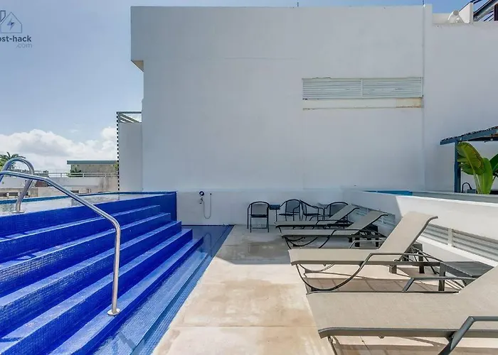 Danzamar 1a Loft C/ Piscina Cerca De Playa Mamitas Playa del Carmen